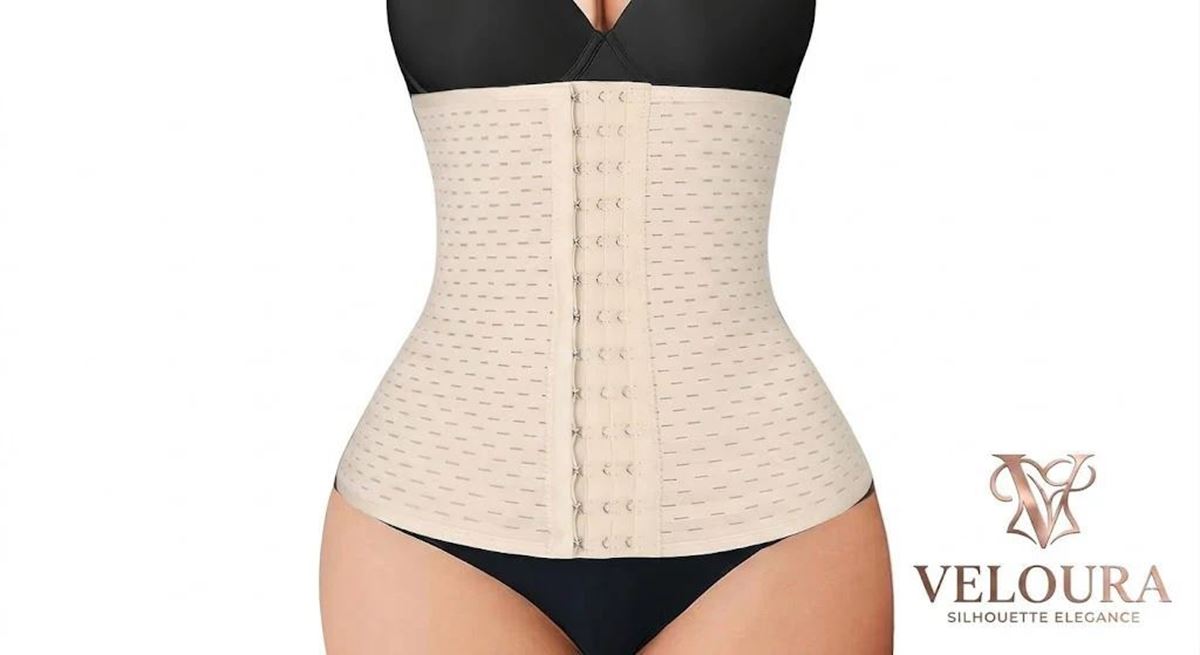 VELOURA SculptFit™ Bel Şekillendirici Korse | Karın Toparlayıcı Yüksek Bel Korse resmi