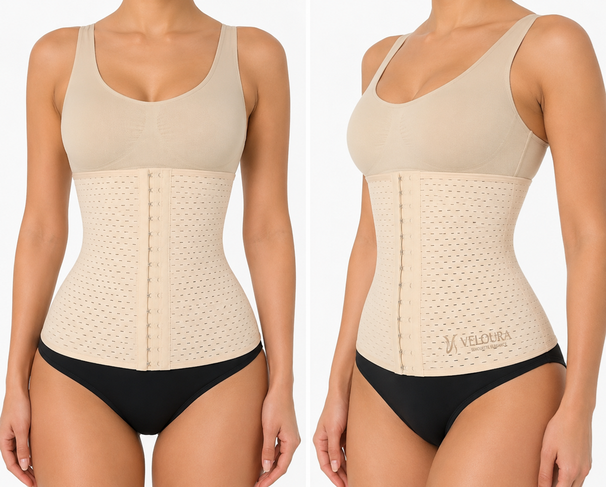 VELOURA DoubleShape™ Çift Katmanlı Bel Korsesi | Karın Toparlayıcı Şekillendirici Korse resmi