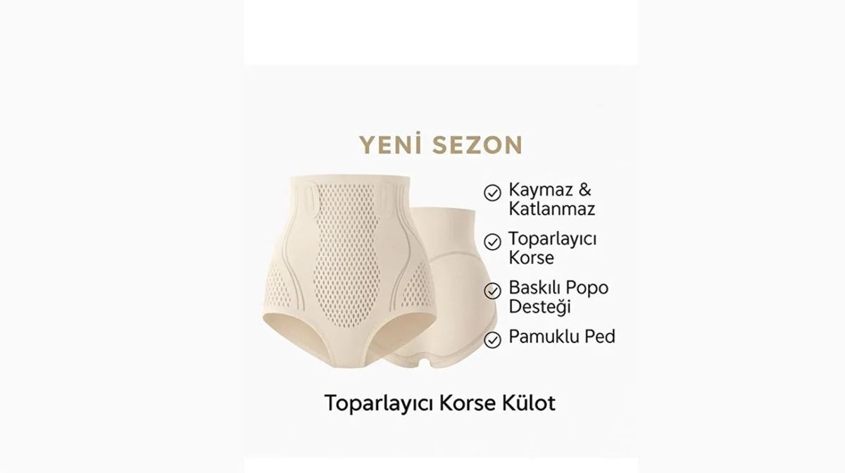 VELOURA Élégance Sculpt Luxe™ Premium Toparlayıcı Bel Korsesi Külot resmi