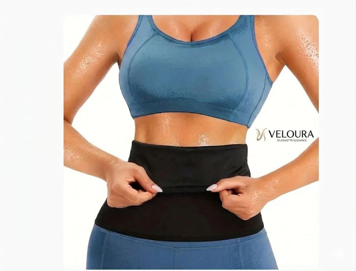 VELOURA ThermoShape™ Termal Terletici Bel Bandı resmi