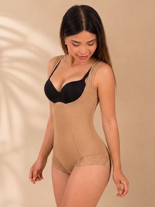 VELOURA Silhouette™ Şekillendirici Body - Bej resmi